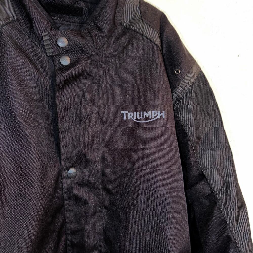 Triumph Tritex Motorcycle Winter Jacket Removable Quilted Lining Pads Men 3XL - Picture 4 of 13